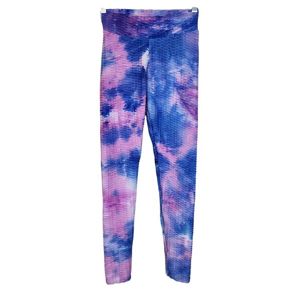 Small Stretchy Tie Dye Scrunch Butt Leggings - Picture 1 of 3